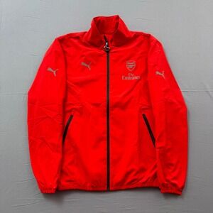 Puma Arsenal FC Fly Emirates Training Jacket Red Mens XS Full‎ Zip Windbreaker
